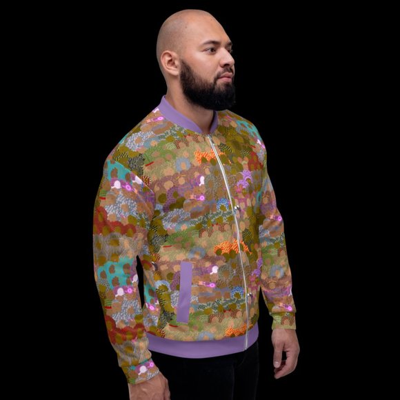 Afrotagious Da Bomber Jacket - African Violet - Picture 4 of 5